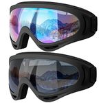 Ski Goggles, Motorcycle Goggles, Snowboard Goggles for Men Women & Youth, Kids