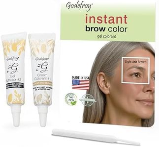 Godefroy Fast Acting Temporary Instant Brow Color, 24 Applications Per Package, Salon Quality Results (Light Ash Brown)