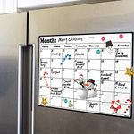 Fridge Calendar Magnetic Dry Erase Calendar Whiteboard 2024 Calendar for Kitchen Refrigerator Smart Planners