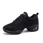 Womens Jazz Shoes Lace-up Sneakers 