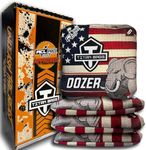 Titan Bags Dozer Cornhole Bags - 6" x 6" ACL PRO Approved Cornhole Bean Bags for Tournaments - Versatile & Durable Professional Cornhole Bags Ideal for Indoor/Outdoor Toss Games - America (Set of 4)