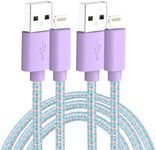 AHGEIIY Apple iPhone Charger 1M 2Pack, Lightning Cable MFi Certified USB to Lightning Cable Braided iPhone Fast Charger iPhone Charger Cable for Apple Charger iPhone 14 13 12 11 8 7 6 5s, iPad.