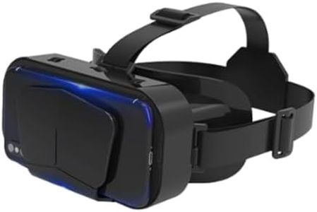 Drumstone (Special 10 Years Warranty) Virtual Reality VR Headset 3D Glasses - Compatible with 4.7-7 Inch Devices, Featuring Stereo Headphones, Compatible with All Phones