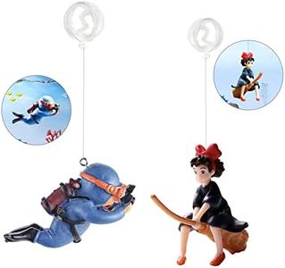 Floating Fish Tank Decorations, Aquarium Decorations Fish Tank Accessories, Suitable for All Kinds of Fish Tanks Scene Layout (Lovely Diver and Little Fairy)