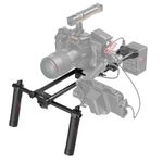 SMALLRIG Universal Shoulder Rig Kit, Camera Shoulder Rig, 16"/ 40cm Extended 15mm Rod Support System Camera Stabilizer for DSLR Camcorder, for Filmmaking - 2896C