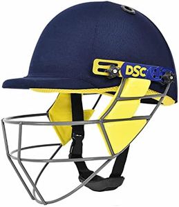 DSC Bouncer Cricket Helmet | Navy Blue | Size: Extra Small | for Men & Boys | Steel Grill | Adjustable Back Support Strap | Removable and washable sweatband | Lightweight