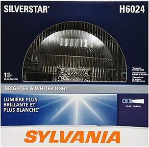 SYLVANIA H6024 SilverStar High Performance Halogen Sealed Beam Headlight (7" Round) PAR56, (Contains 1 Bulb)