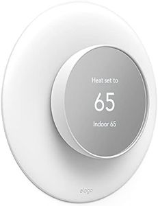 elago Wall Plate Cover Plus 2 Compatible with Google Nest Thermostat 2020 [Snow] - Durable Polycarbonate Material, Easy Installation, Complementary Design