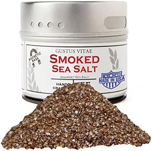 Natural Smoked Sea Salt | Non GMO Verified | Magnetic Tin | Finishing Salt | 3.0oz | Crafted In Small Batches By Gustus Vitae | #24