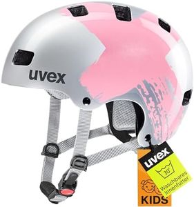 uvex Kid 3 - robuster Fahrradhelm für Kinder- individuelle Größenanpassung - optimierte Belüftung - Silver - rosé - 51-55 cm