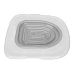 Cat Toilet Training Kit, Safe Universal Cat Toilet Trainer Environmentally Friendly Easy To Install Reusable for Home (White Tray, 1 Gray Inner Support)