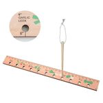 Wood Seed Spacing Ruler with Holes, Wooden Planting Ruler Solid Seed Planter Tool Vegetable Garden Ruler Measuring Ruler for Precise Spacing and Planting of Seeds Depth