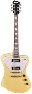 EGRK Solid Body Electric Guitar, Mahogany Body, 22 Rounded End Frets, Bone Nut, Right Handed Guitar for Beginners and Intermediate Players