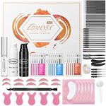 Lomansa Lash Lift and Tint Kit Professional, Eyelash Perm and Tint Kit Black with Full Tools, Lasting 6 Weeks Suitable for Salon and DIY At Home