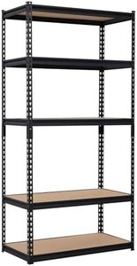 GarveeHome Heavy Duty Storage Shelves - 5 Tier 35 * 18 * 72 inch, Adjustable Garage Storage Shelving, Metal Storage Utility Rack Shelf Unit