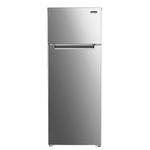 Magic Chef 7.3 cu. ft. 2-Door Mini Fridge with Freezer - Platinum Steel