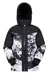 Mountain Warehouse Kids Waterproof Ski Jacket - Warm Winter Jacket Jet Black 11-12 Years