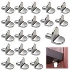 20 Pcs Shelf Pegs,Thickened Alloy Rack Shelf Support Pegs,Kitchen Cupboard Bracket Nails,Support Pin Bracket Stainless Steel,for Kitchen Cabinets Bookcases Closets Wardrobes Cabinets