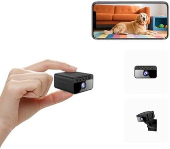 Hidden Camera with Cloud, 4K HD WiFi Mini Spy Camera 150° View Video, Wireless Indoor Surveillance Secret Camera, Smart AI Motion Detection/Night Vision for Home Security Small Nanny Cam (Black-4K)