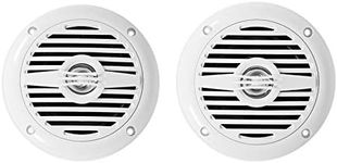 Pair Rockville MS40W White 4" 200 Watt Marine Boat Speakers Compact and Powerful