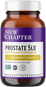 New Chapter Prostate Supplement - Prostate 5LX with Saw Palmetto + Selenium for Prostate Health - 180 ct Vegetarian Capsule