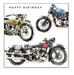 Birthday Card - (CM-080868) - Blank - Motorcycle - From The Just Josh Range