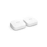 Amazon eero Pro 6E mesh Wi-Fi router | 2.5 Gbps Ethernet | Coverage up to 4,000 sq. ft | Connect 100+ devices | Ideal for streaming, working, and gaming | 2-Pack | 2022 release