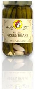 Buc-ee's Pickles - Pickled Garlic, Okra, Green Beans, Beets Brussel Sprouts, Asparagus, Quail Eggs and More (Pickled Green Beans)