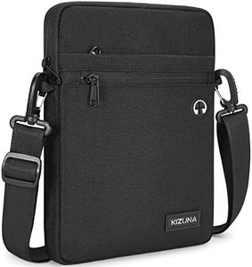 KIZUNA 10 Inch Tablet Sleeve iPad Bag Water Resistant Shoulder Bag for 11" iPad Pro M2/10.9" iPad A14/10.9" iPad Air 5/iPad 10.9"(10 Gen)/Apple 10.2" iPad/10.5" Surface Go 3/Galaxy Tab S6,Black