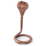 90T1 Copper Naag for Shivling for Pooja - Serpent Adornments Copper Snake for Shivling for Puja - Naag Designs for Shivling - Shive Snake for Shivling - Symbolism Nag for Shivling (Height 34 cm)