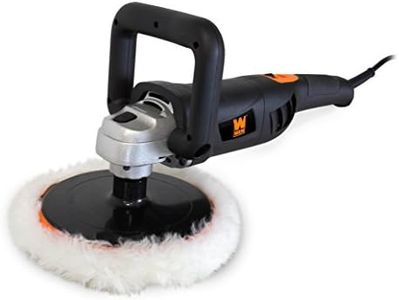 WEN 10 Amp 7-Inch Variable Speed Polisher with Digital Readout, Includes Woolen Fleece Polishing Bonnet, Handle, Hook and Loop Base Pad, Perfect for Automotive and Multi-Surface Use