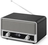 AM FM Radio Plug in Wall Clock Radi