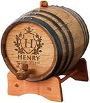 My Personal Memories Personalized Whiskey Bourbon Scotch Barrel - Engraved Wine Cask gift - Custom Oak Mini Barrel - Knight Design (2 Liter Barrel)