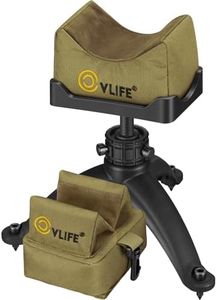 CVLIFE 7-11 Inches Shooting Rest Shooting Tripod with Front and Rear Rest Bag for Outdoor Hunting and Shooting