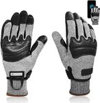 Intra-FIT Police Search Gloves, Needle Puncture Resistant Gloves,Tactical Gloves, 360° Anti-Cut,ANSI A9(L,A Pair)