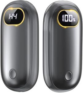 Hand Warmers Rechargeable - Electric Hand Warmers 2 Pack with Dual-Sided Heating for 15Hrs Warmth, LED Display & Flashlight, Hunting Essentials, Gifts for Christmas Man Women Raynauds Golf