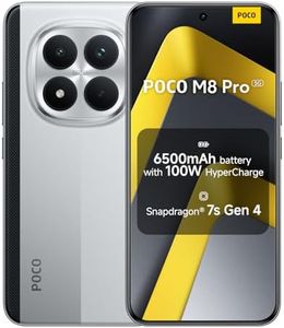 XIAOMI POCO M8 Pro, Smartphone 8+256GB, 6.83" CrystalRes 1.5K AMOLED Display, Snapdragon® 7s Gen 4, 50Mp Light Fusion 800 with OIS, IP68 Dust and Water Resistance, Silver, Charger Not Included