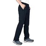 33,000ft Women's Convertible Zip Off Hiking Trousers with UV Protection Multiple Pockets Ladies Stretch Cargo Pants for Trekking, Camping, Walking Blue UK 14/29L