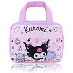 Roffatide Anime Kuromi Lunch Bag for School Work Reusable Insulated Lunch Box Travel Picnic Container Lunch Box for Girls Boys