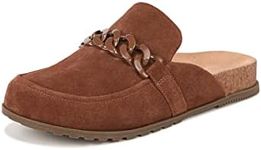 Vionic Women's Georgie Mule - Comfortable Flats That Includes a Built-in Arch Support Insole That Helps Correct Pronation and Alleviate Heel Pain Caused by Plantar Fasciitis, Medium Width Sizes 5-12,