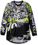 O'Neal Men's Element Attack Jersey (Black/Hi-Viz, X-Large)