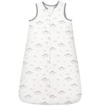 ZIGJOY Baby Sleeping Bag, 100% Cotton Sleep Sack 1.5 TOG Toddler Wearable Blanket with 2-Way Zipper for All Seasons, Dinosaur, M(6-12 Months)