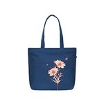 Ecoright Large Canvas Tote Bag for Women, Zipper Handbags for Women Inner Pocket for Shopping, Office & Daily Use