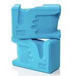 Wrist Buddy YOGA BLOCKS 2 PACK | Reduces Compression, Maximizes Comfort, Grip Strength, and Support Block Accessories EVA Foam Set Kit Great Gifts, Teal, 9x6x4 IN (WB-Version-Stnd007)