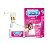 Children's Chloraseptic Anaesthetic Sore Throat Spray, Blackcurrant Flavour, Fast Acting Relief for Sore Throat Pain, 15 ml (Pack of 3)