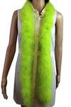 Flydreamfeathers 30 Gram 2 Yard-Long Marabou Feather Boa, Good For Dancing Wedding Crafting Party Dress Up Halloween Costume Decoration (Lime Green Color), Lime Green Color, 30 gram, 2 yard-long