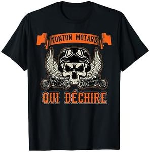 Je suis un tonton motard qui déchire oncle Crane ailes anges T-Shirt