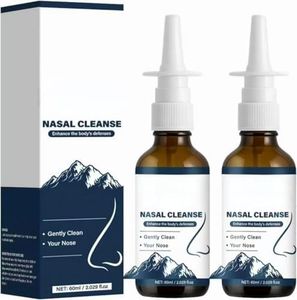 2Pcs Nasal Iodine Spray,Natural Formula, Cleanses and Refreshes Nasal Passages, Portable Daily Care, for Women and Men