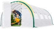 Quictent Premium Greenhouse for Outdoors with Swing Door, Large Walk-in Green House W/Upgraded Tunnel Hoop Frame & PE Cover Outside Garden Plant Tent, 2 Doors 8 Screen Windows, 20x10x6.6 FT, White