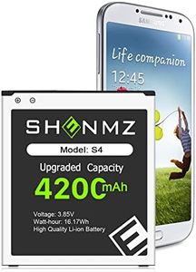 SHENMZ Galaxy S4 Battery,Upgraded 4200mAh Li-ion Replacement Battery for Samsung Galaxy S4 EB-B600BE,AT&T I337,Verizon I545,Sprint L720,T-Mobile M919,R970,I9500,I9505,LTE I9506